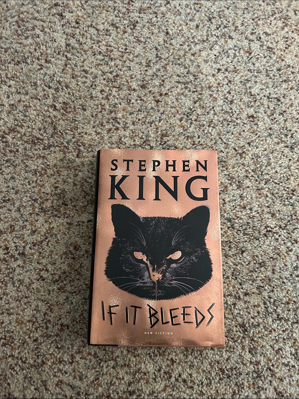 Stephen King "If It Bleeds" Hardcover - Metallic Copper & Black